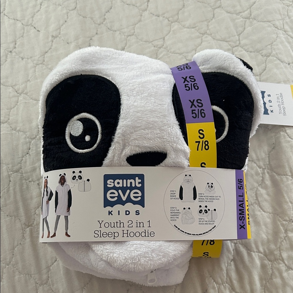Saint Eve Kids Panda Sleep Hoodie